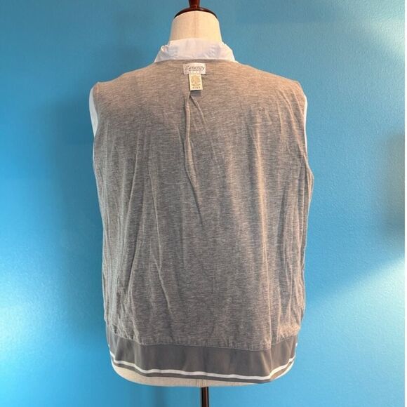 Chico's Zenergy Light Jacket Lined Pockets Attached Hood Zipper Snap Close 2 12 - Picture 8 of 9